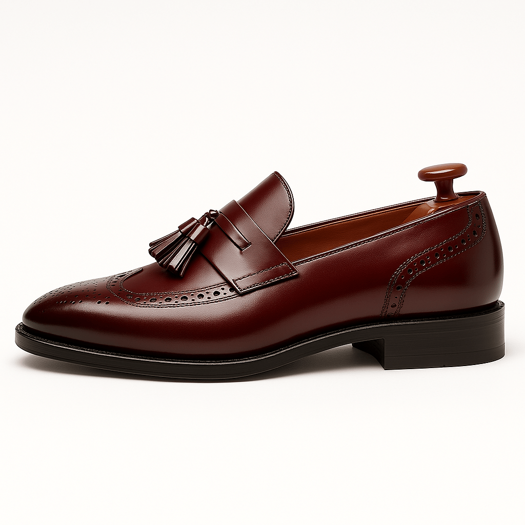 LumiNovi | The Tassel Leather Loafers