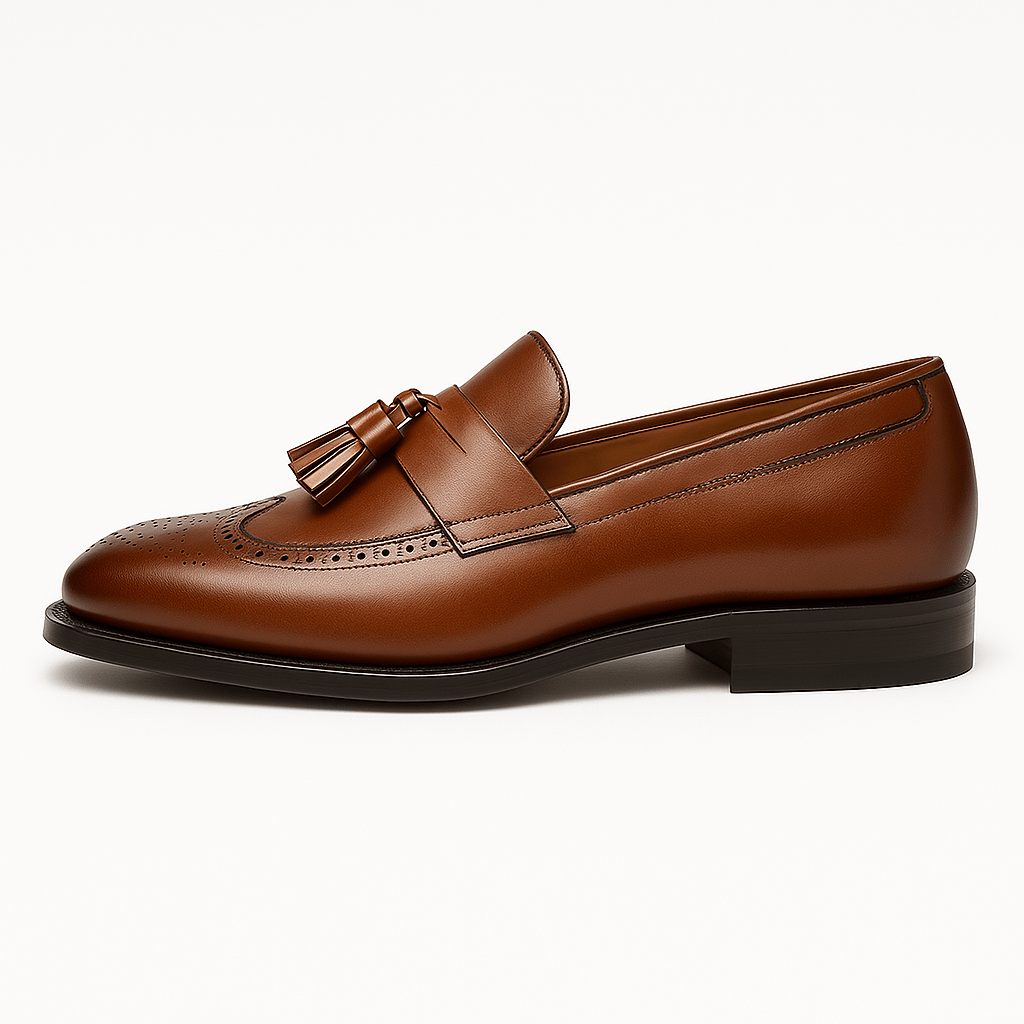 LumiNovi | The Tassel Leather Loafers
