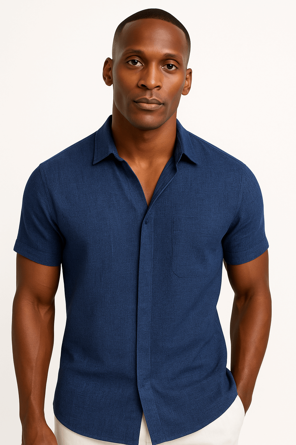 LumiNovi | The Linen Lapel Polo