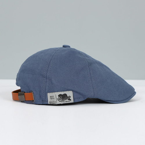 Men's Beret with Adjustable Strap and Breathable Lightweight Fabric, Unisex Design