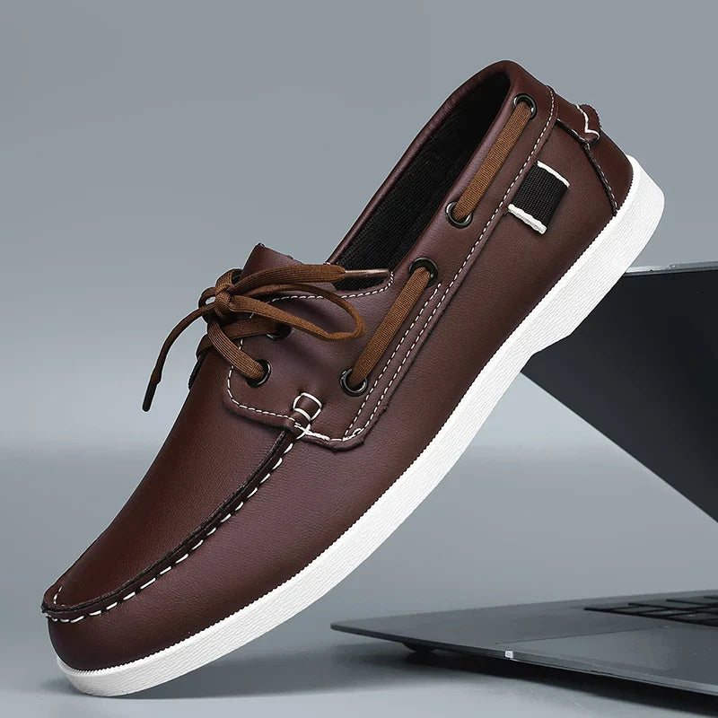 Callum Leather Loafers-Shoes