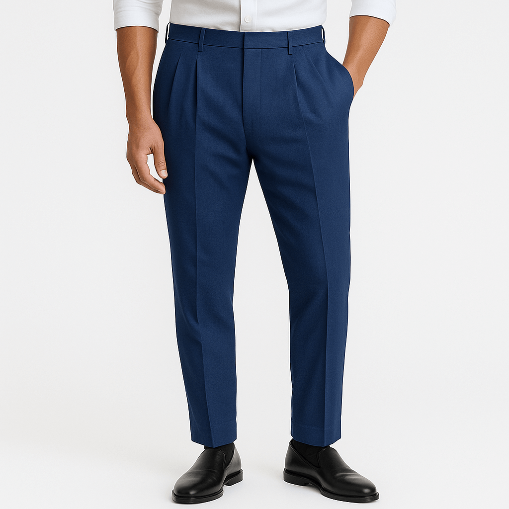 Luminovi | Tapered Button Closure Pants