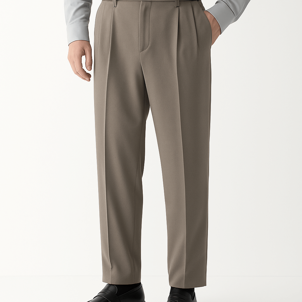 Luminovi | Draped Tapered Trousers