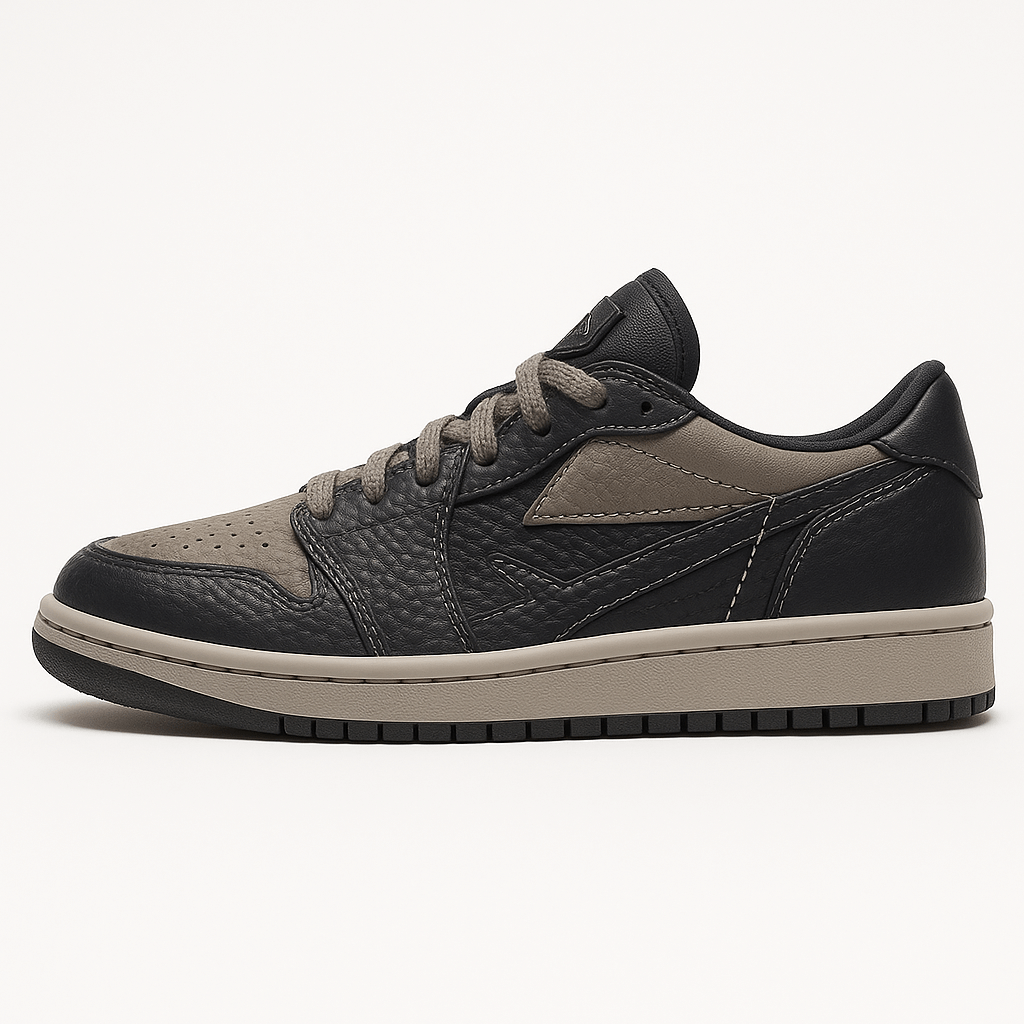 Luminovi | Black Mamba Snakeskin Sneakers