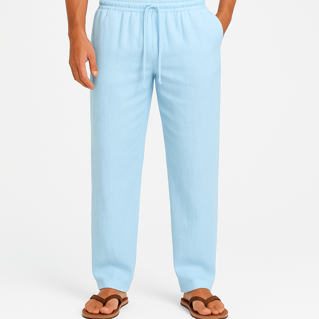 Luminovi | Loose Fit Linen Pants