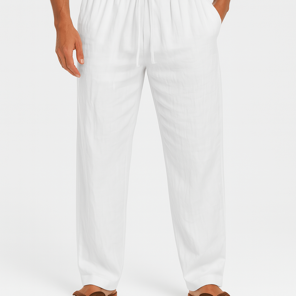 Luminovi | Loose Fit Linen Pants