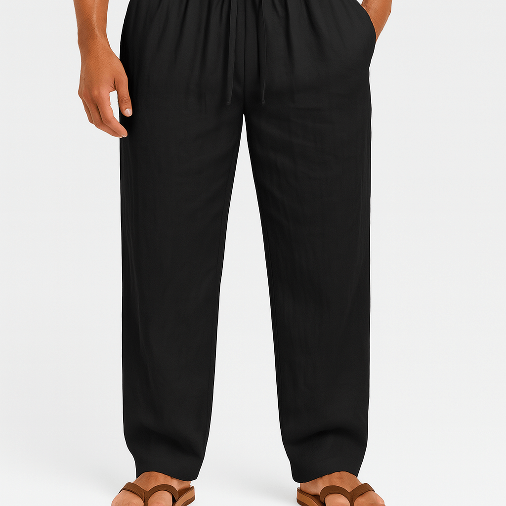 Luminovi | Loose Fit Linen Pants