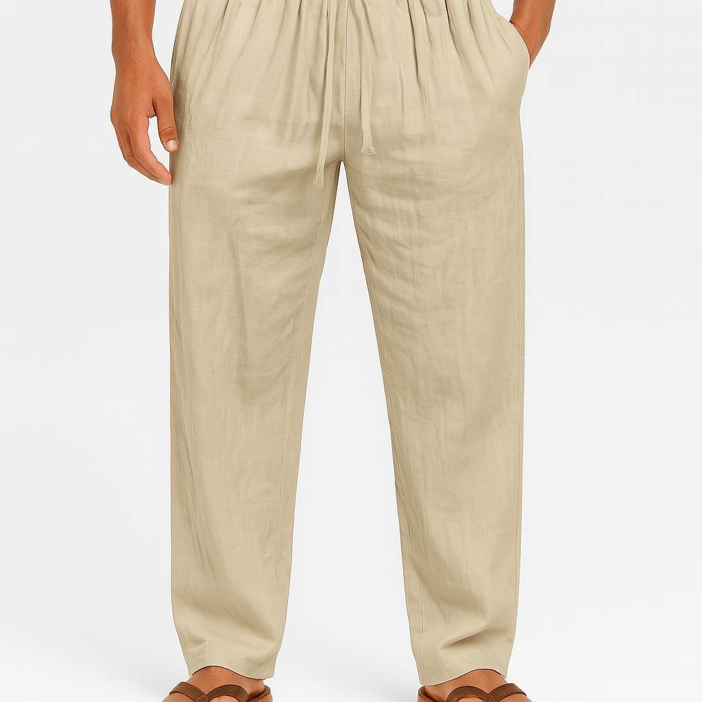Luminovi | Loose Fit Linen Pants