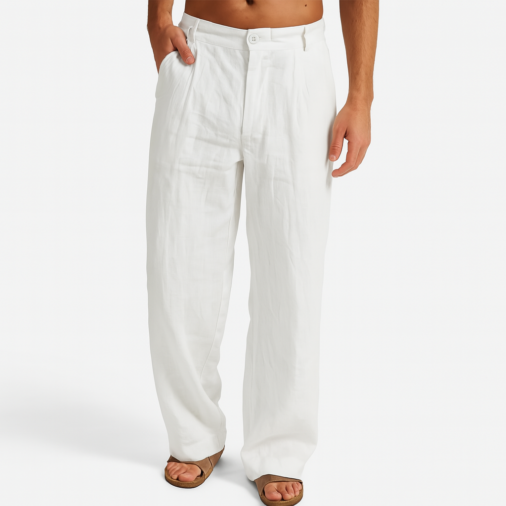Luminovi | Wide-Leg Linen Trousers