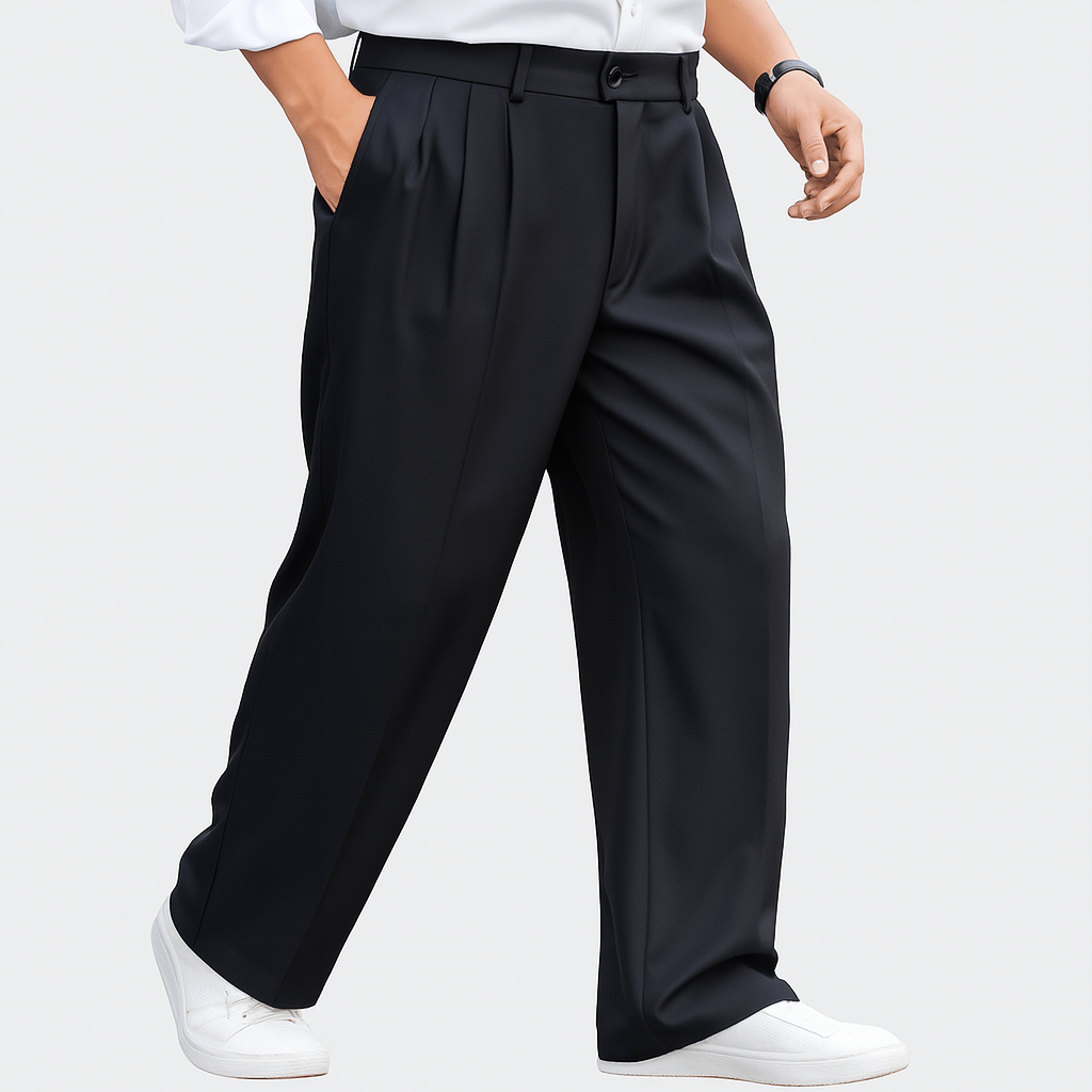 Luminovi | Loose Fit Knit Trousers