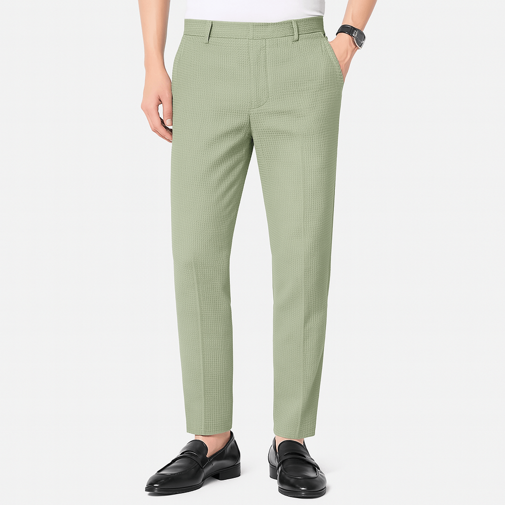 Luminovi | Slim Cropped Tapered Trousers