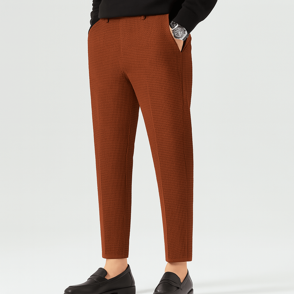Luminovi | Slim Cropped Tapered Trousers
