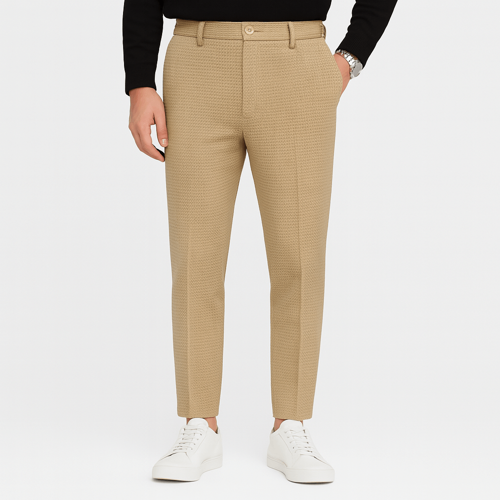 Luminovi | Slim Cropped Tapered Trousers