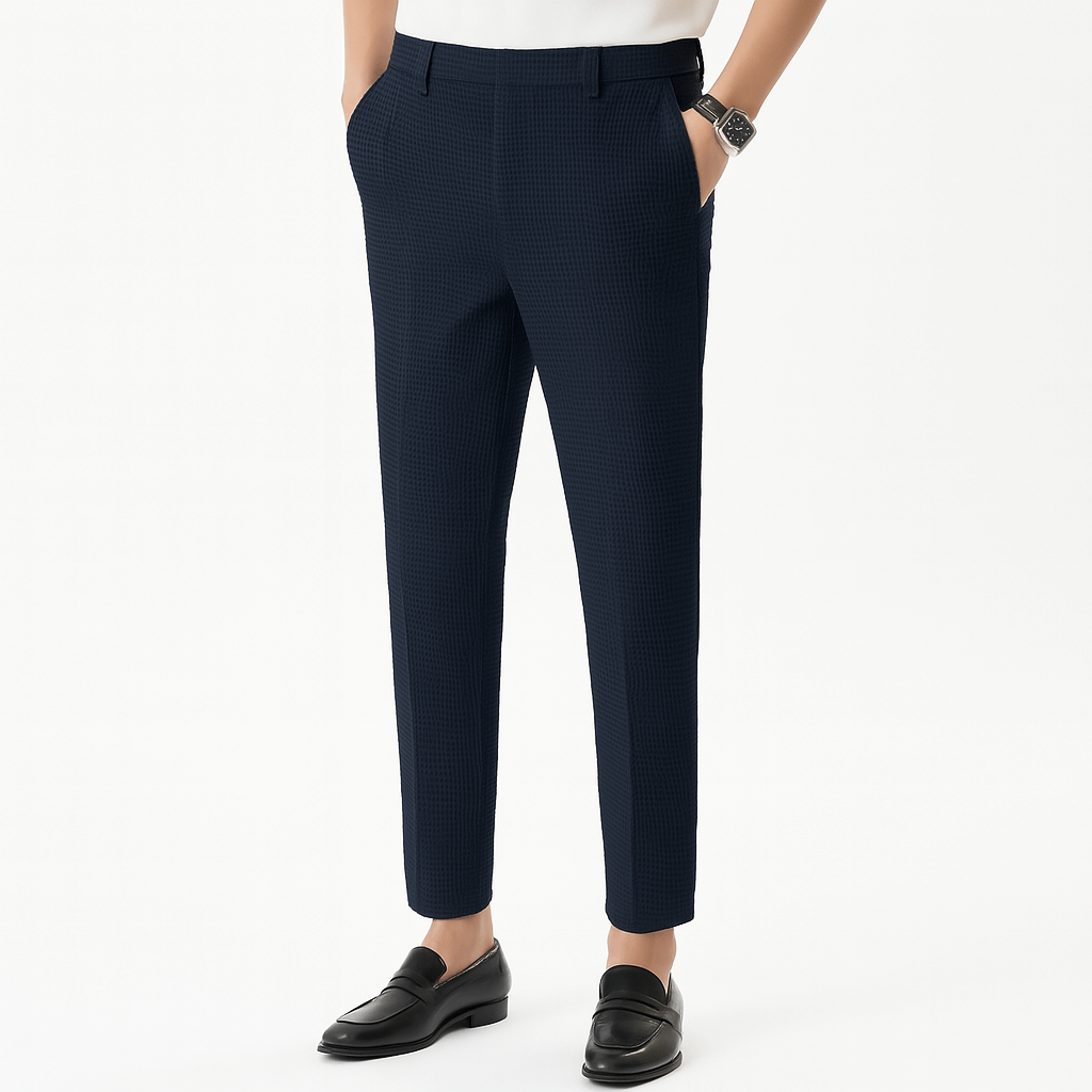 Luminovi | Slim Cropped Tapered Trousers