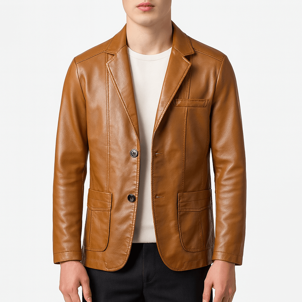 LUMINOVI | Utility Leather Jacket