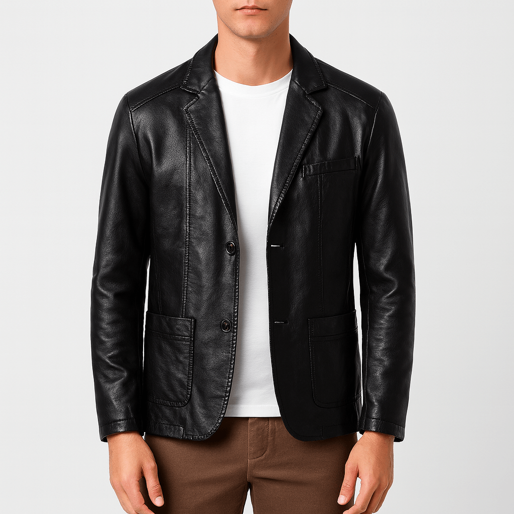 LUMINOVI | Utility Leather Jacket