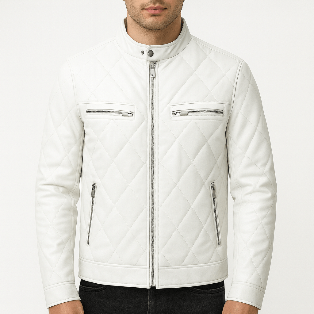 LUMINOVI | Quilted Leather Jacket