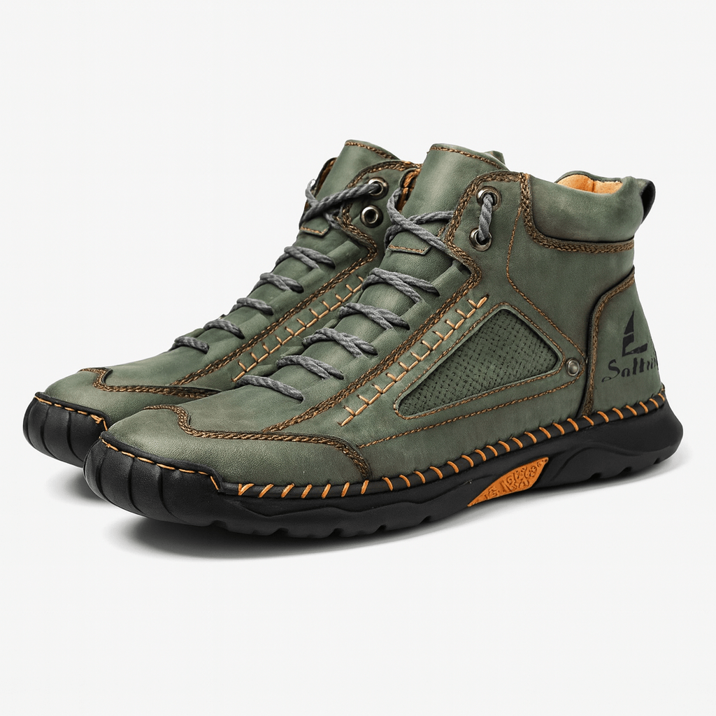 Luminovi | Leather High-Top Shoes