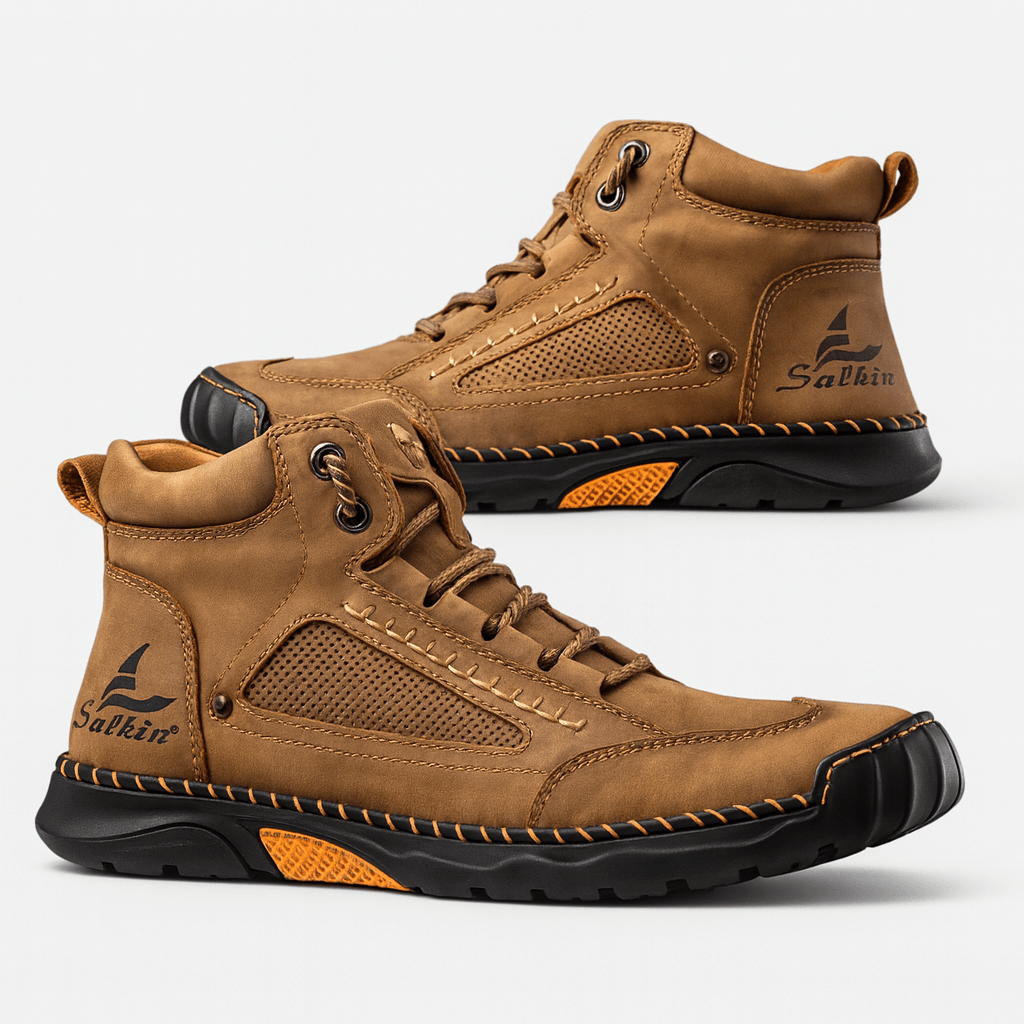 Luminovi | Leather High-Top Shoes