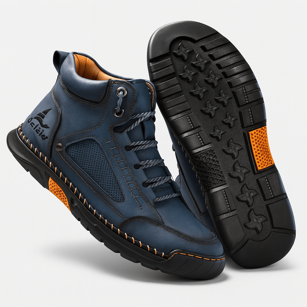 Luminovi | Leather High-Top Shoes