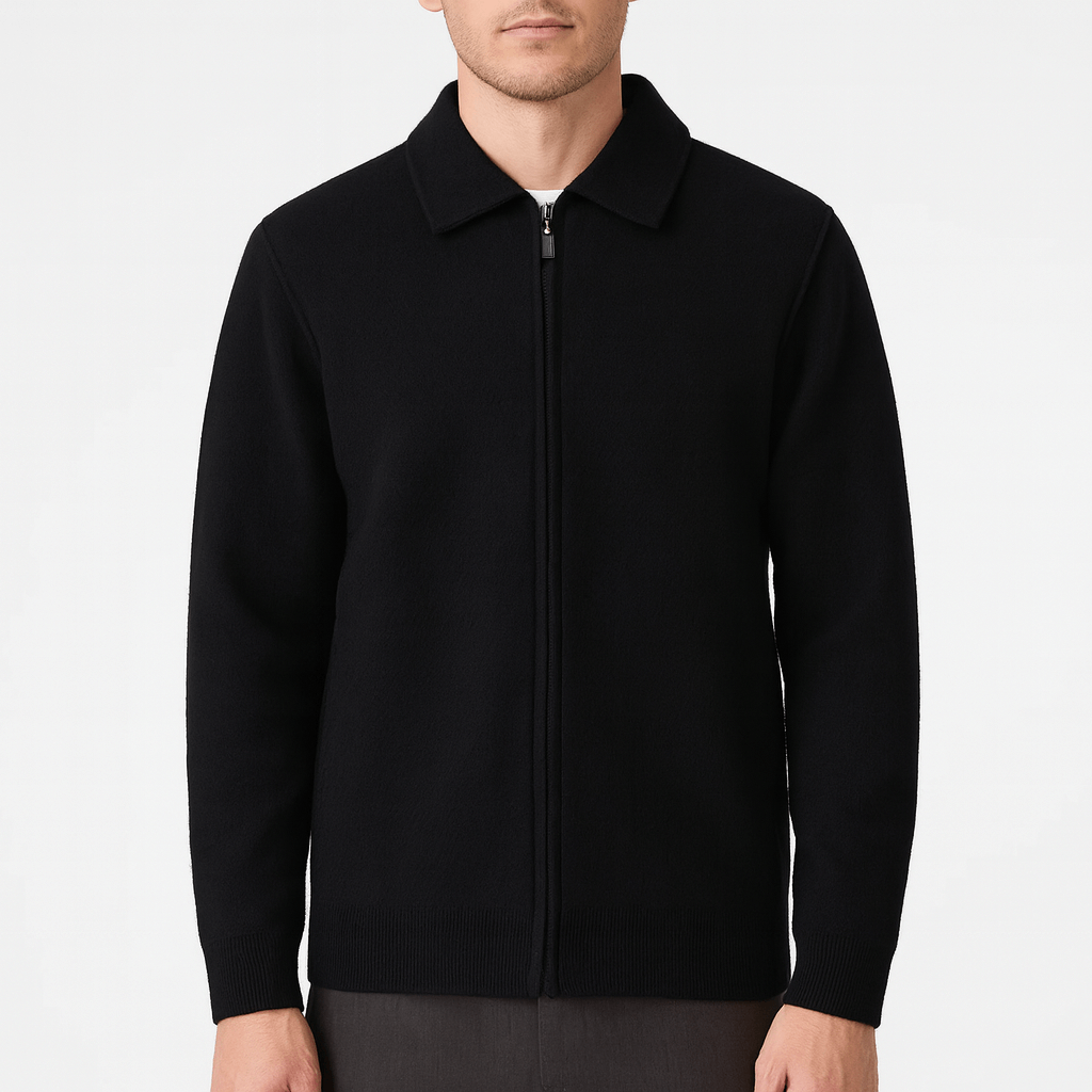 Luminovi | Full-Zip Wool Sweater