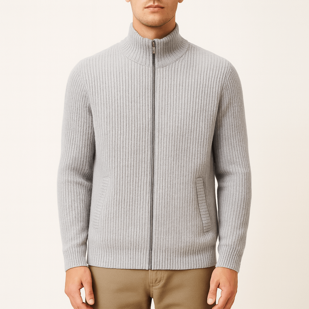 Luminovi | Full-Zip Wool Sweater