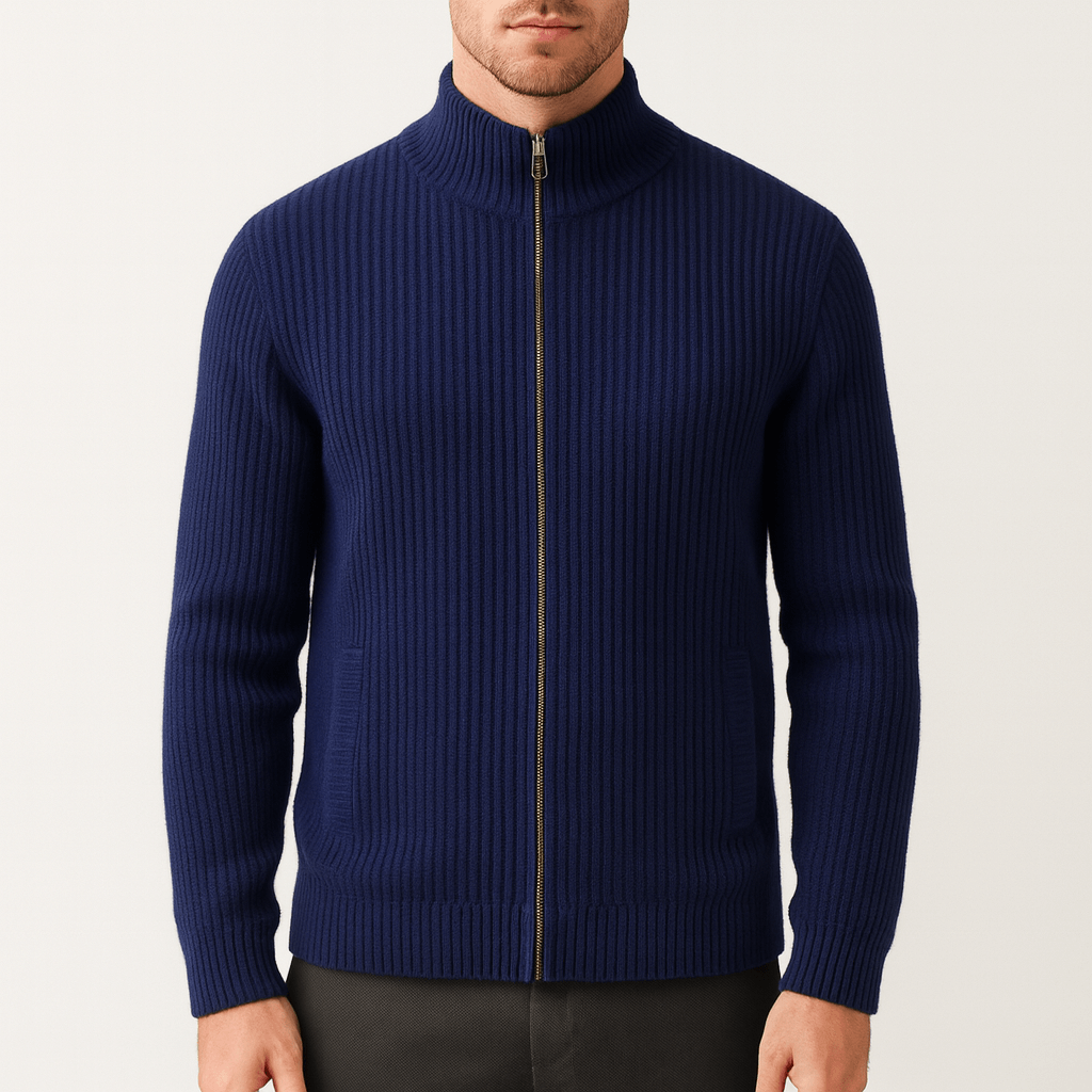 Luminovi | Full-Zip Wool Sweater