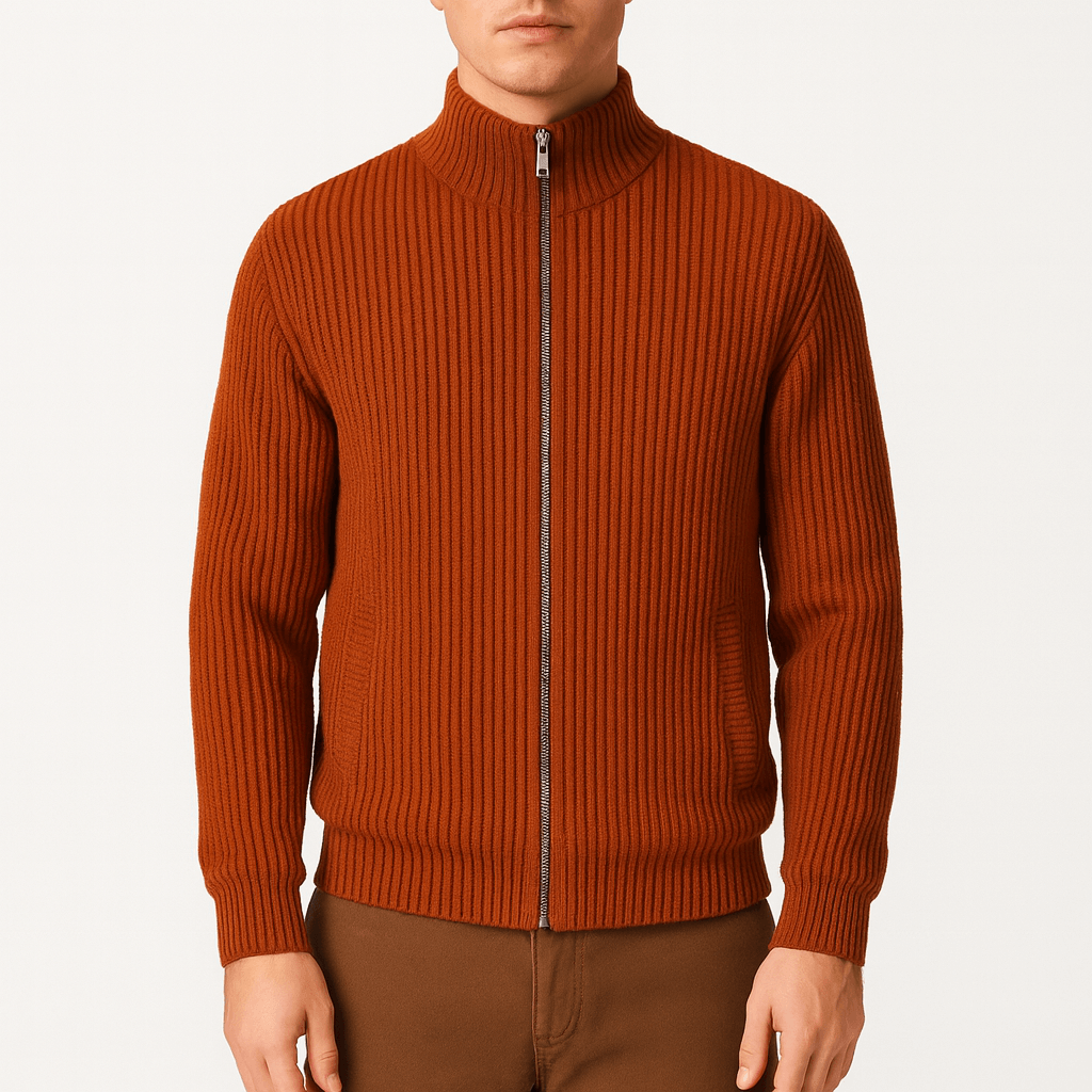 Luminovi | Full-Zip Wool Sweater