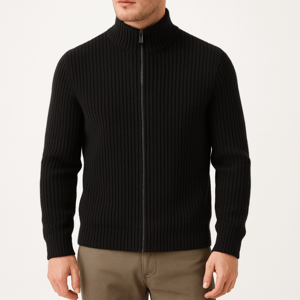 Luminovi | Full-Zip Wool Sweater