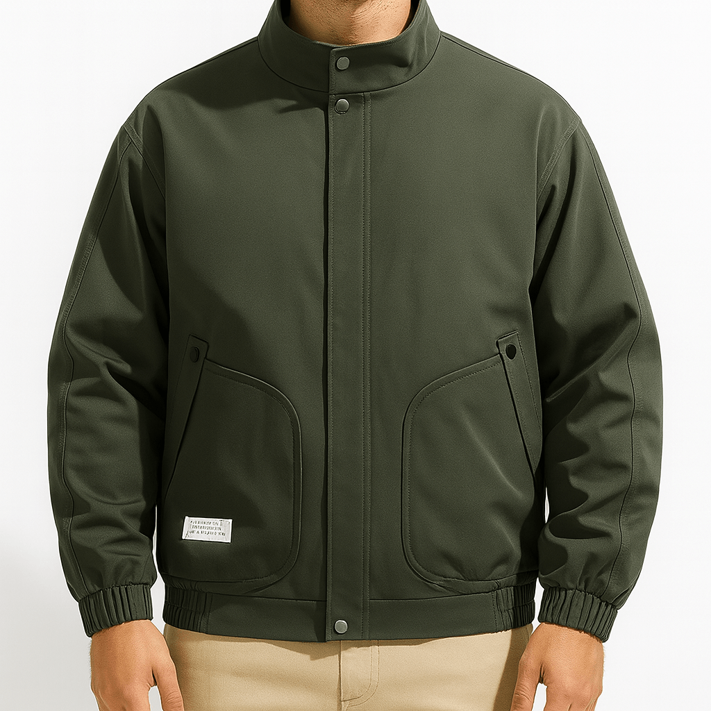 LUMINOVI | Oversized Bomber Jacket