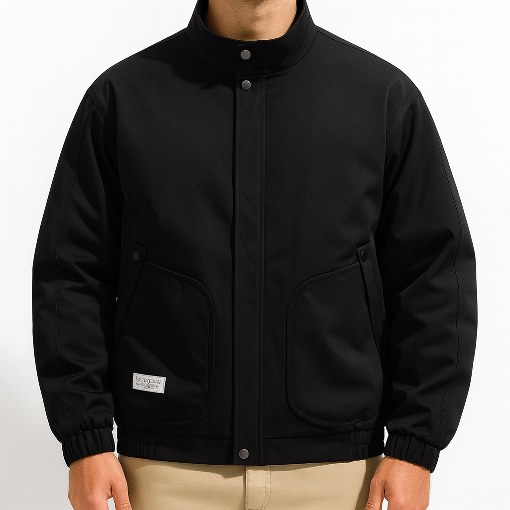 LUMINOVI | Oversized Bomber Jacket