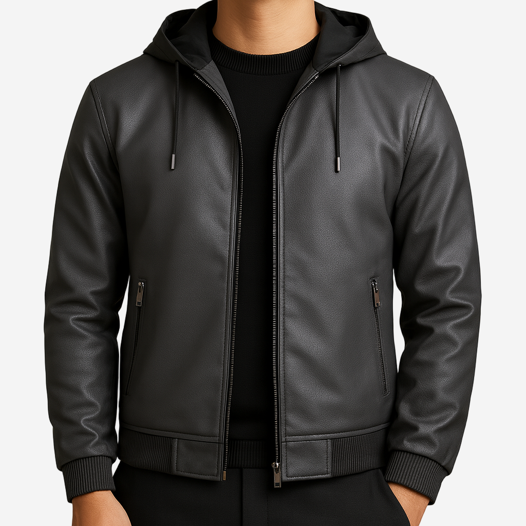 LUMINOVI | Utility Leather Jacket
