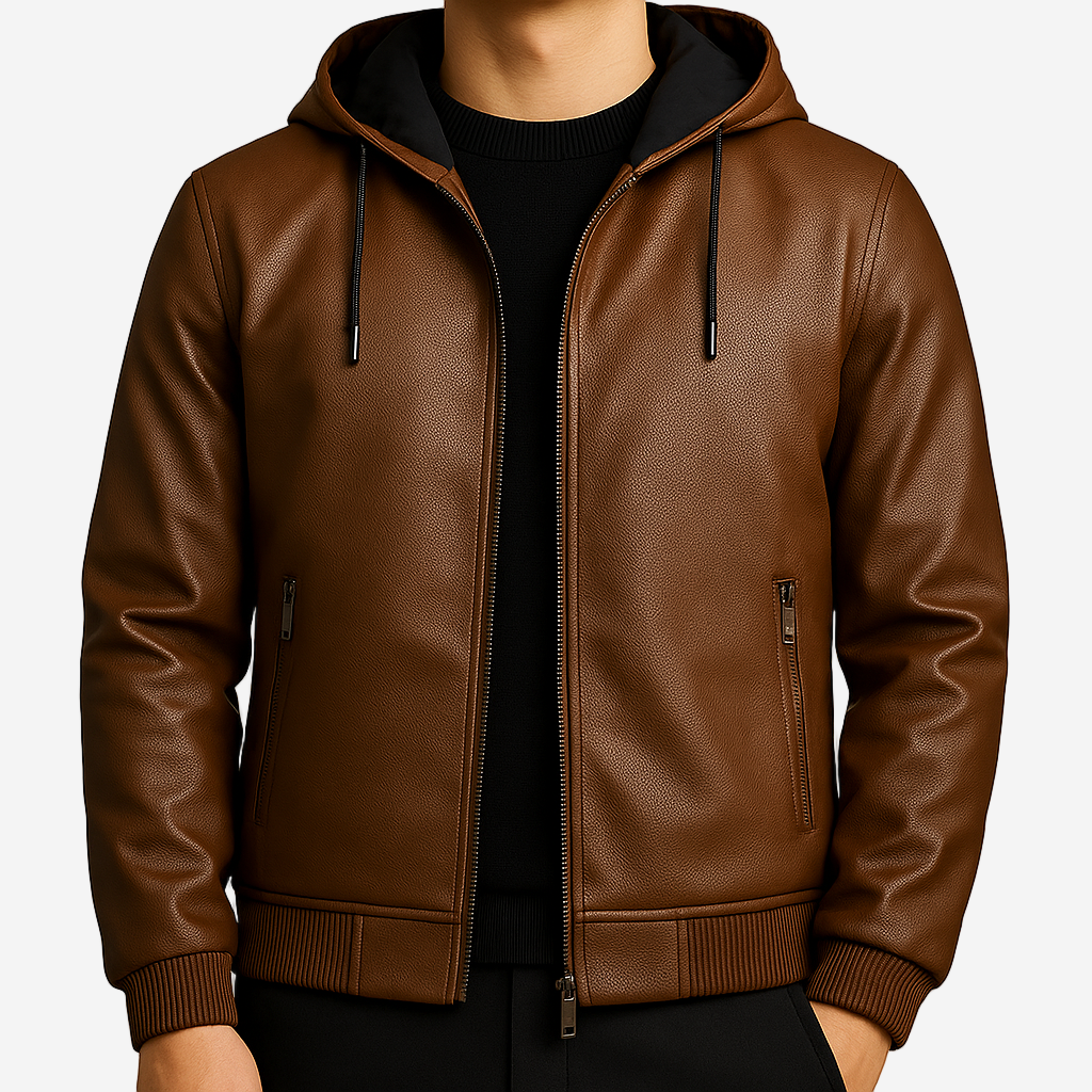 LUMINOVI | Utility Leather Jacket