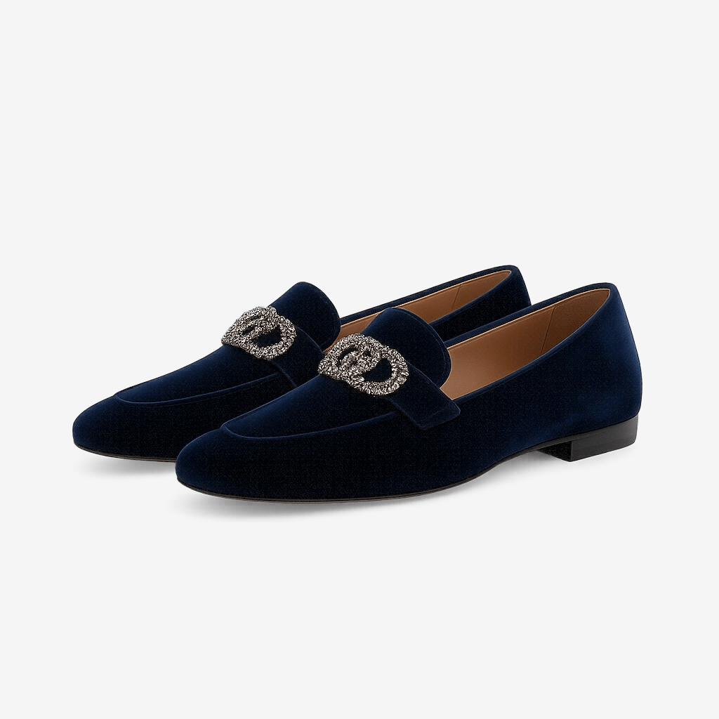 LumiNovi | The Chain Leather Loafers