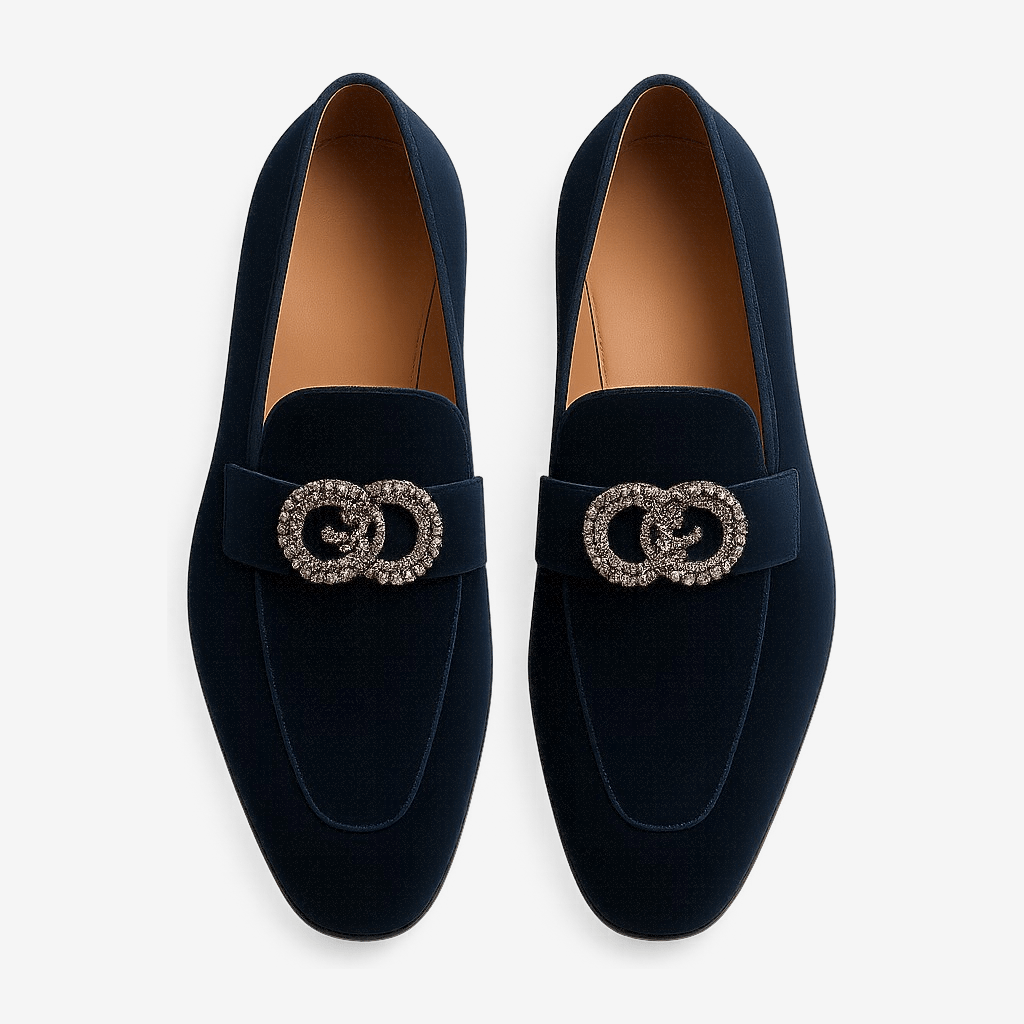 LumiNovi | The Chain Leather Loafers