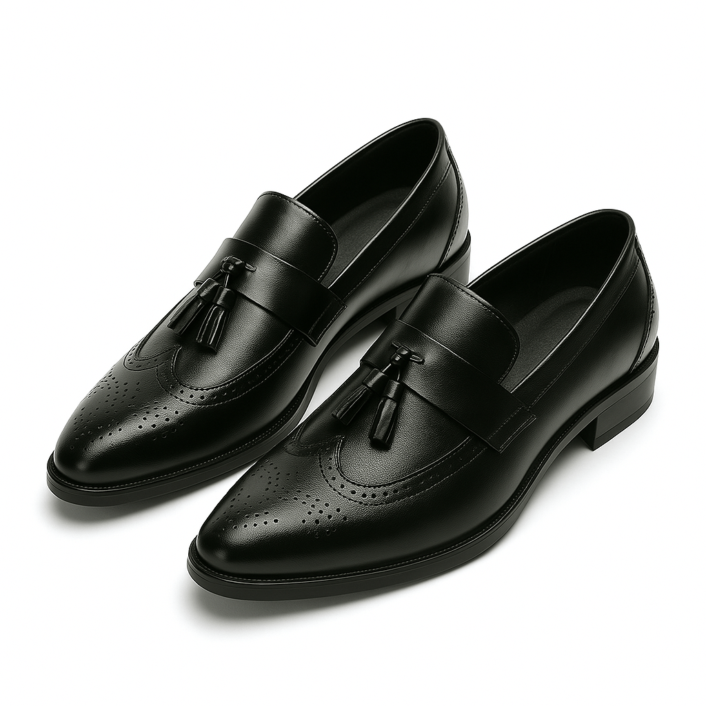 LumiNovi | The Tassel Leather Loafers