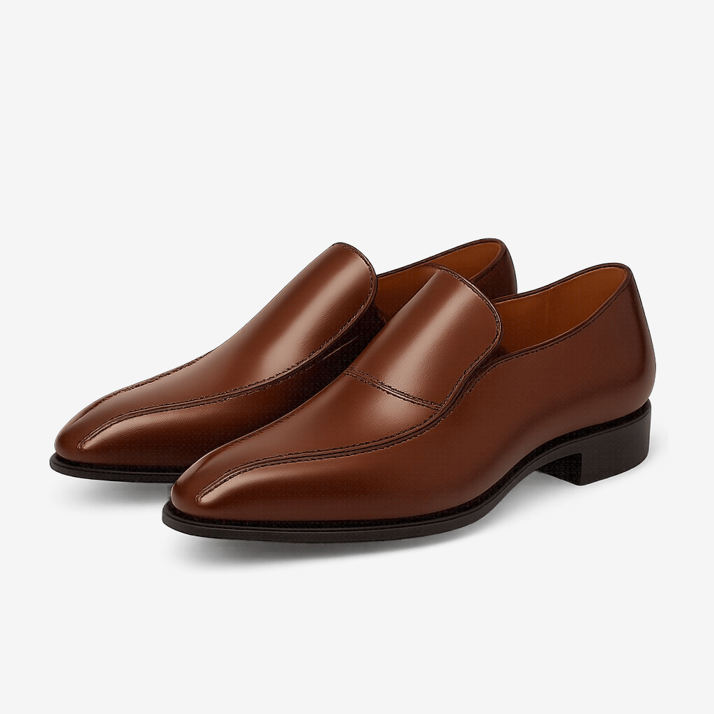 LumiNovi | The Pointed Leather Loafers