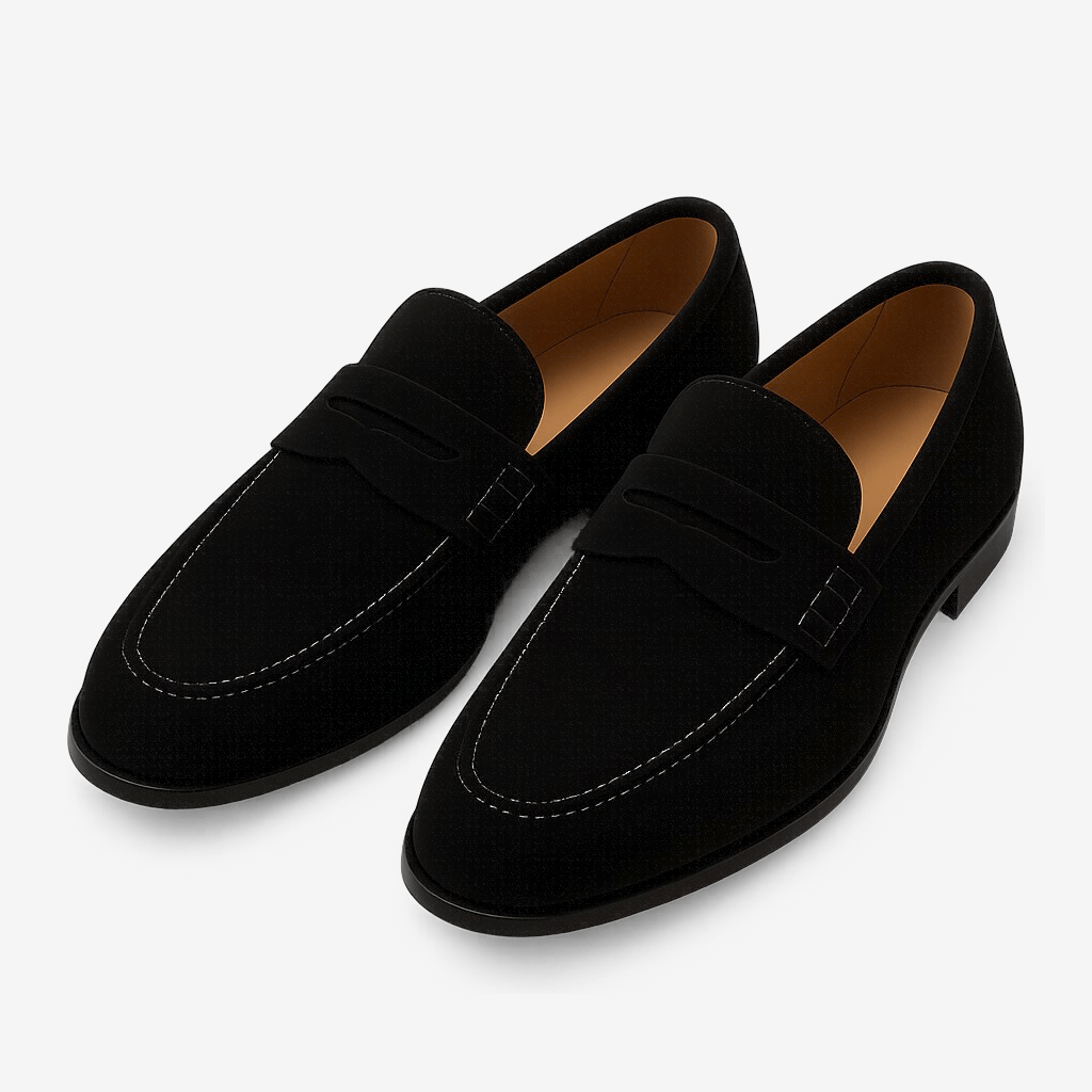 LumiNovi | The Suede Penny Loafers