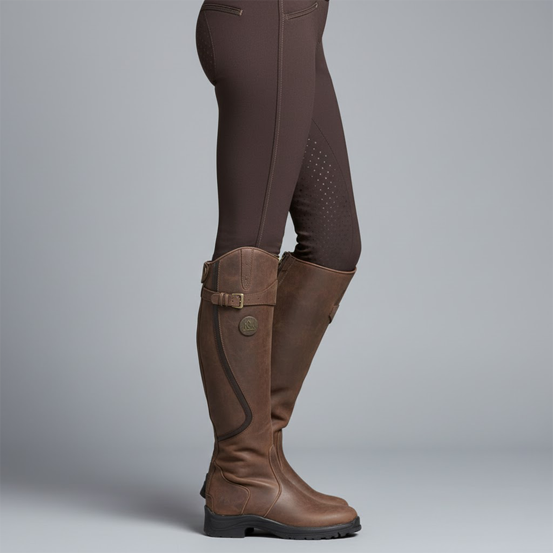 Riding Boots with Orthopaedic Support and Rugged Traction Sole, Premium Leather