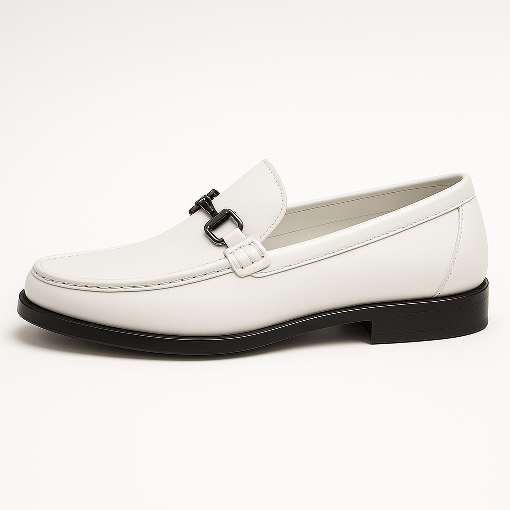 LumiNovi | Business Leather Loafers