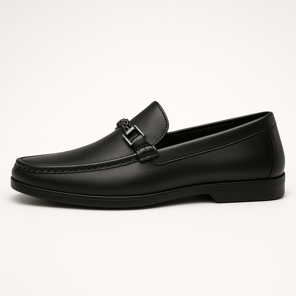 LumiNovi | Business Leather Loafers