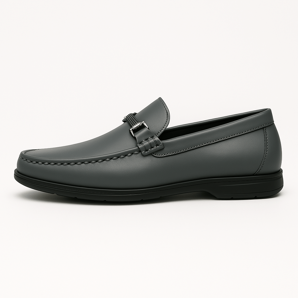 LumiNovi | Business Leather Loafers