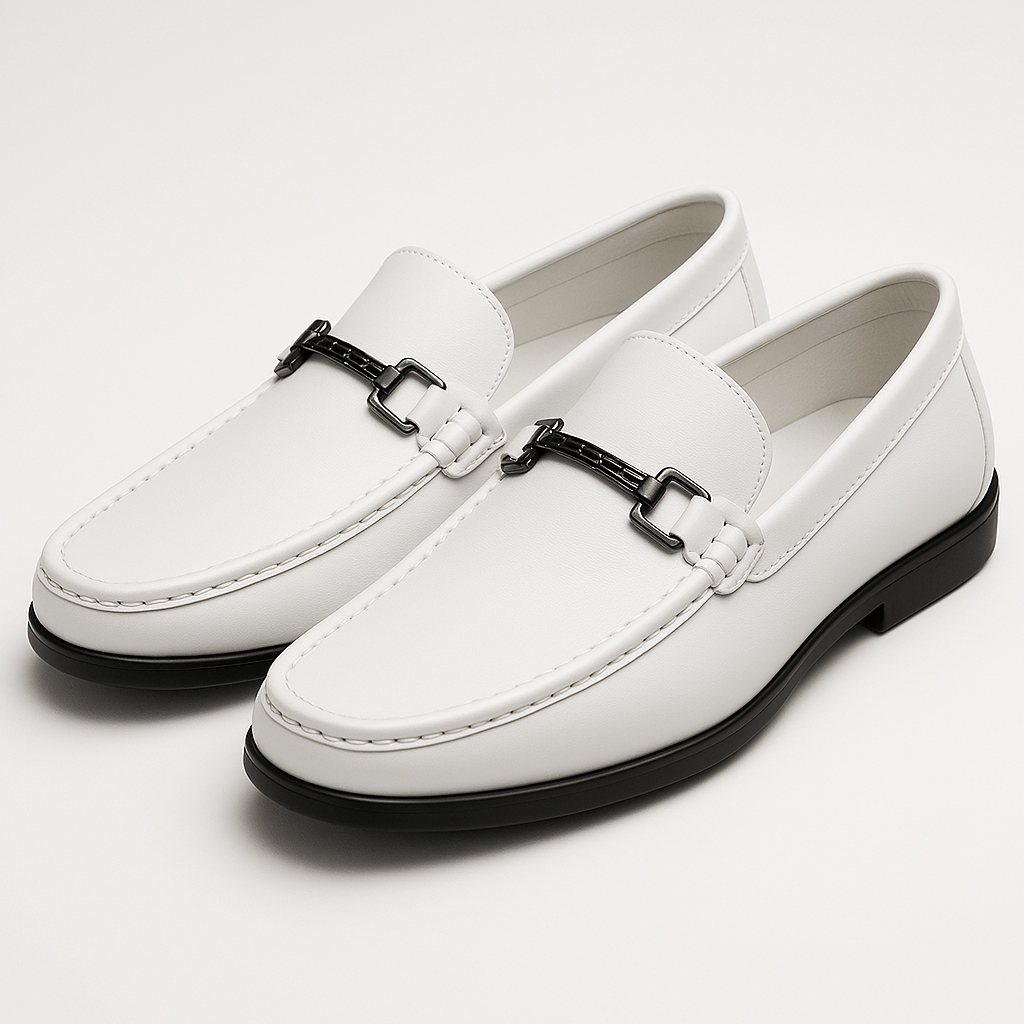 LumiNovi | Business Leather Loafers