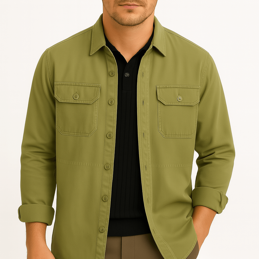 LumiNovi | Cotton Utility Shirt
