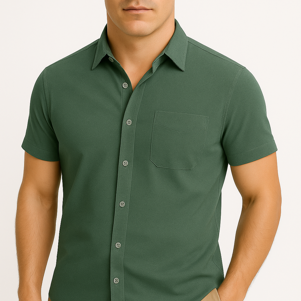 LumiNovi | Slim Fit Texture Polo Shirt