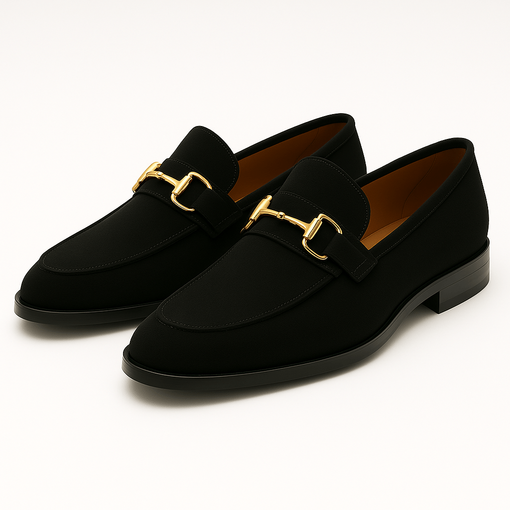 Luminovi | Almond Toe Suede Loafers