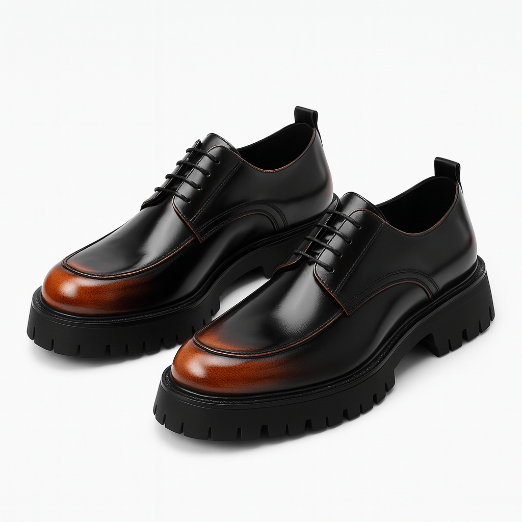 Luminovi | Burnished Leather Shoes