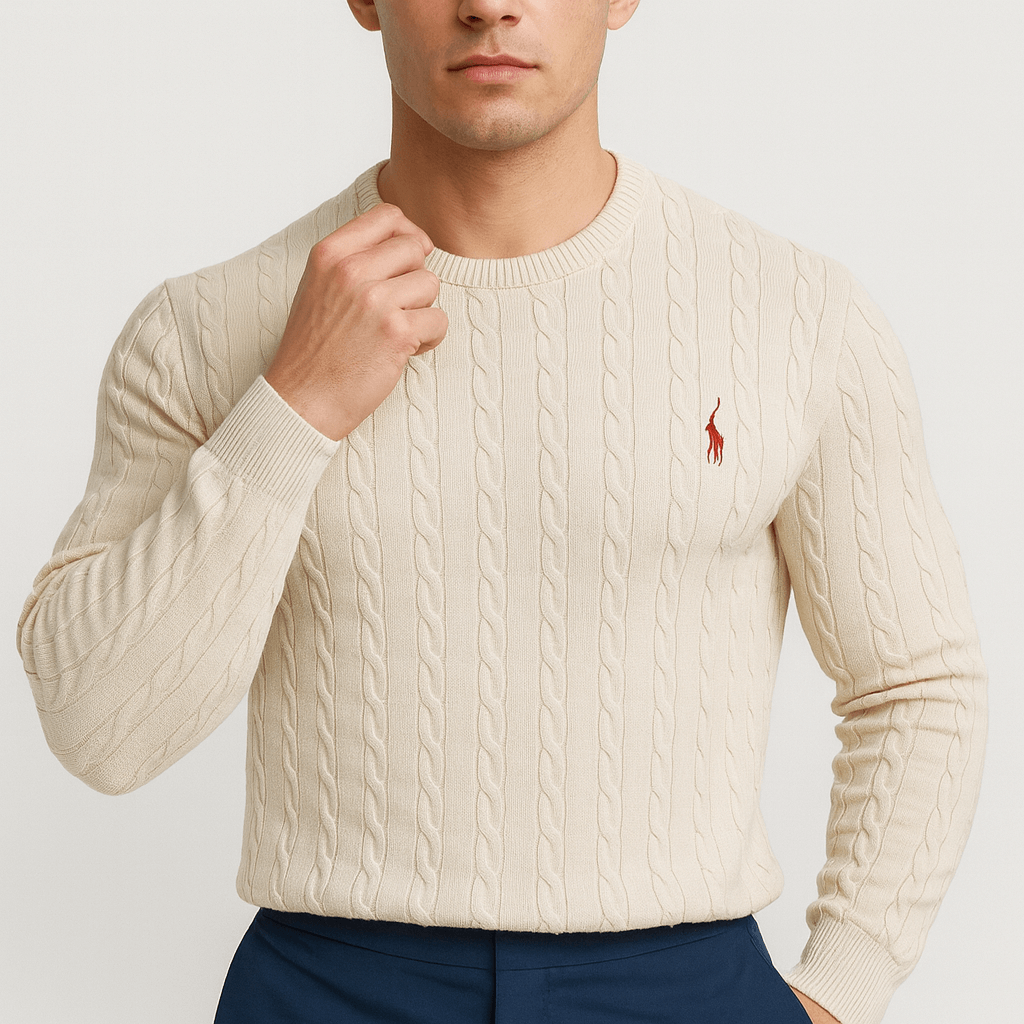 Luminovi | Cable Knit Sweatshirt