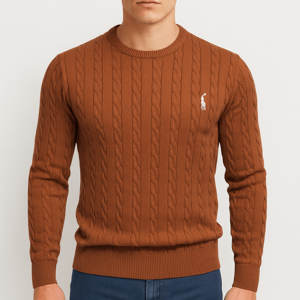 Luminovi | Cable Knit Sweatshirt