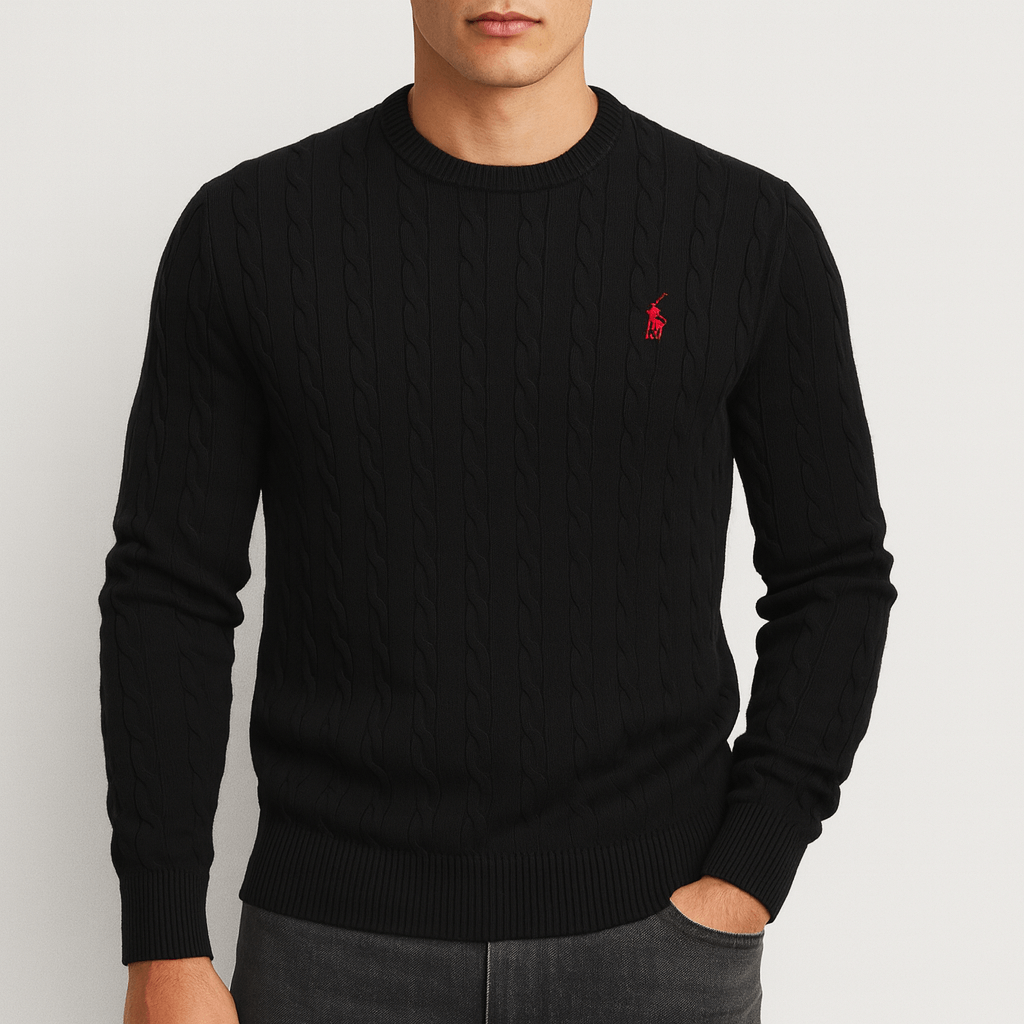 Luminovi | Cable Knit Sweatshirt